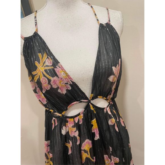 Anthropologie Cutout Maxi Dress Size L - Picture 8 of 12